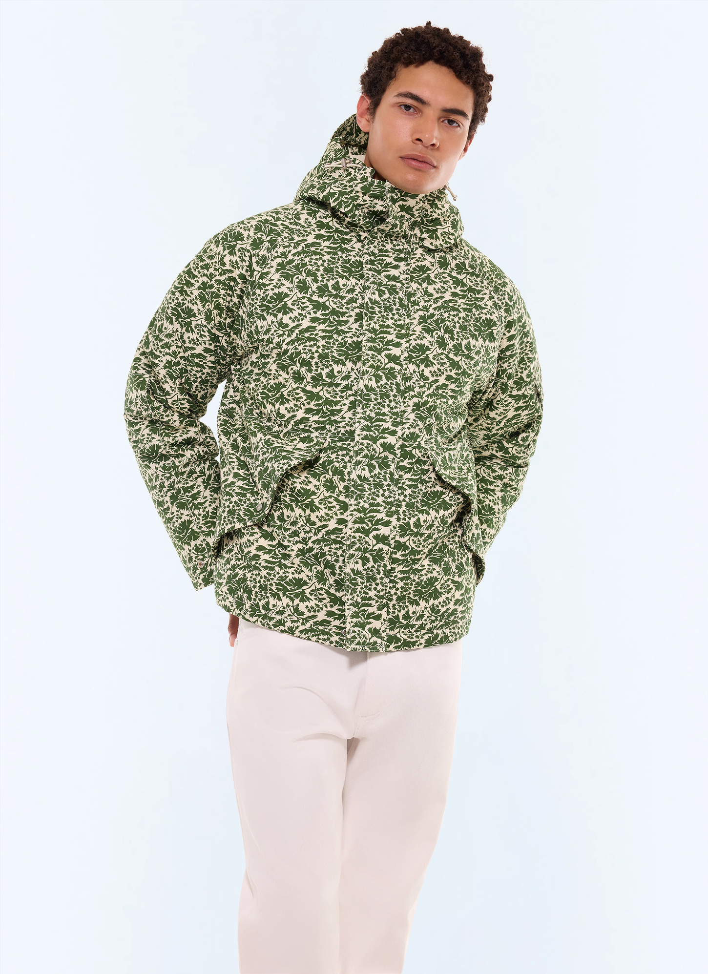 Parka homme imprimé camouflage vert tissu technique déperlant Fursac - M3GAME-GM14-H015