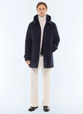 Parka technique en polyester et viscose - M3EFFA-CM33-D030