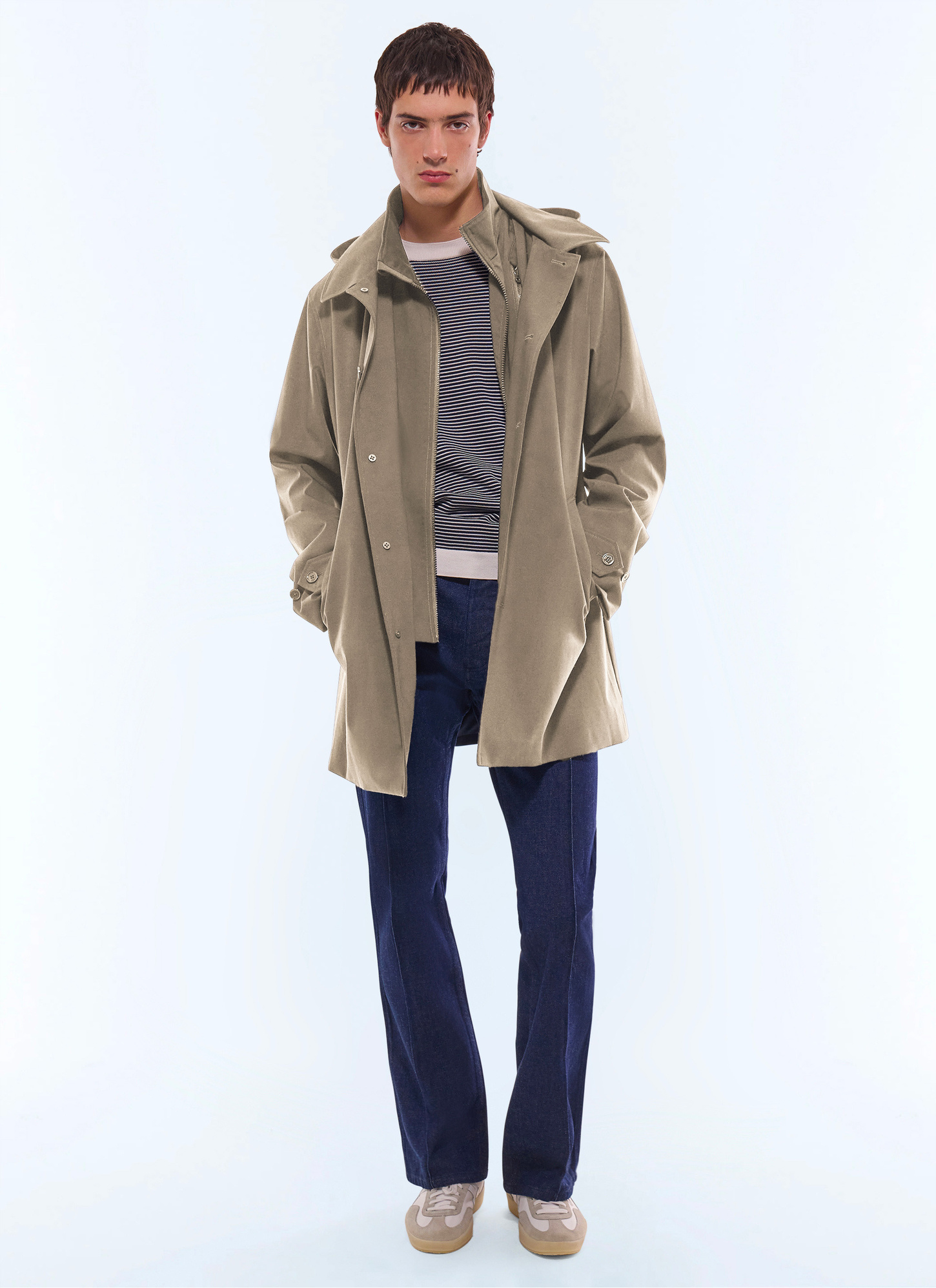 Parka taupe homme Fursac - M3JAFF-CM33-G014