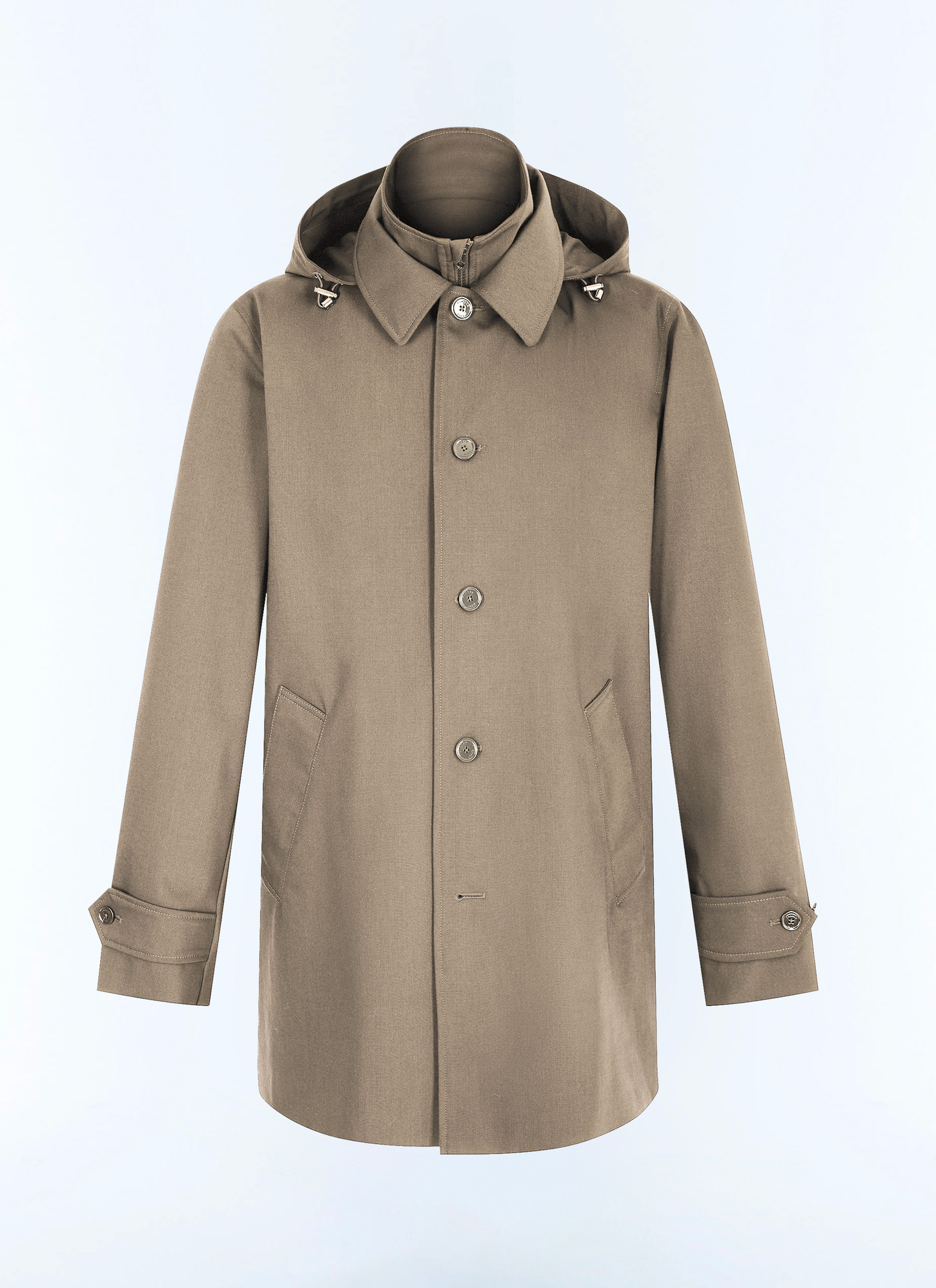 Parka brun homme toile technique certifiée déperlante Fursac - M3JAFF-CM33-G014