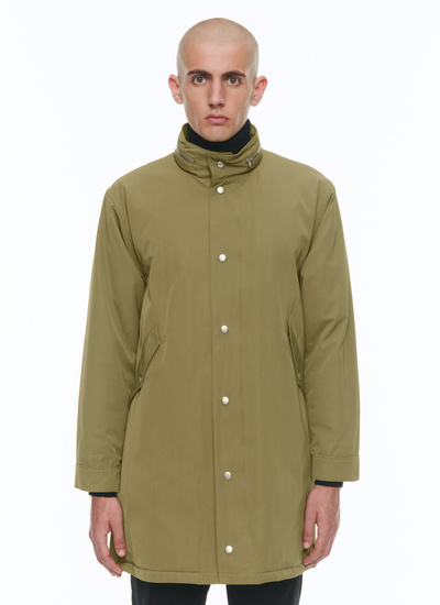 Parka homme vert olive twill technique en coton et polyamide Fursac - M3CARK-CM02-H005