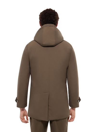 Parka homme Fursac - Parka en tissu technique déperlant vert olive M3EFFA-EM42-H015
