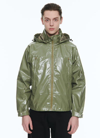 Parka homme vert sauge polyester Fursac - M3BOFT-BM29-44