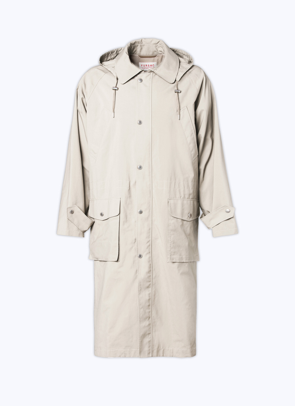 Beige parka M3BERIBM0313 Men's parka