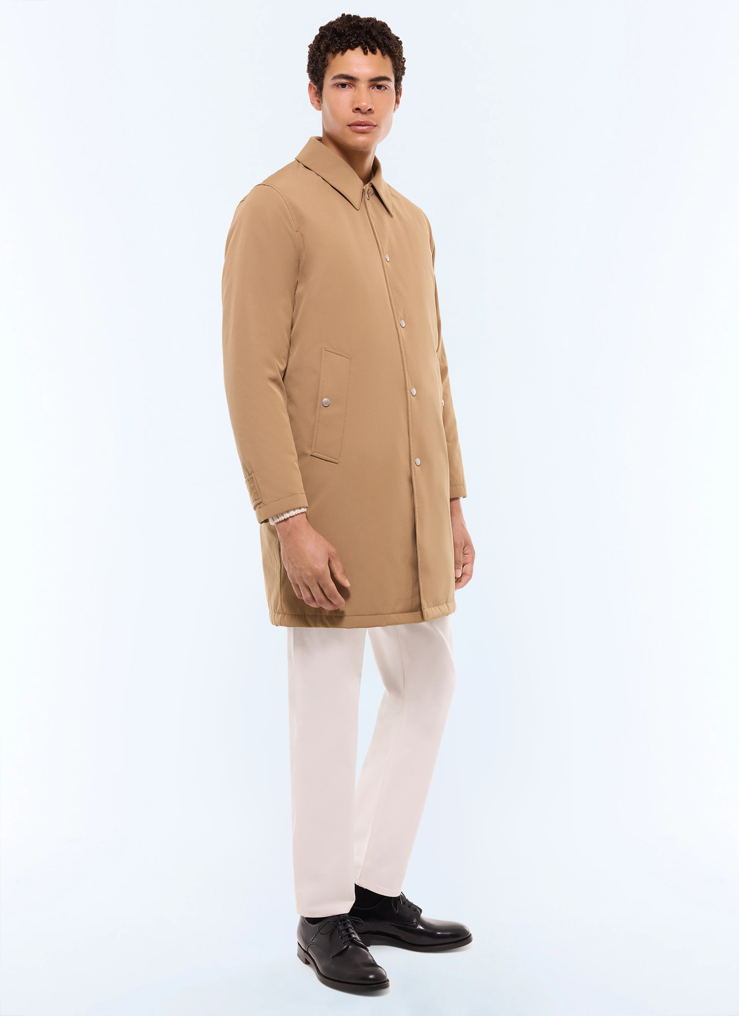 Men's beige parka Fursac - M3ECKA-GM25-A008