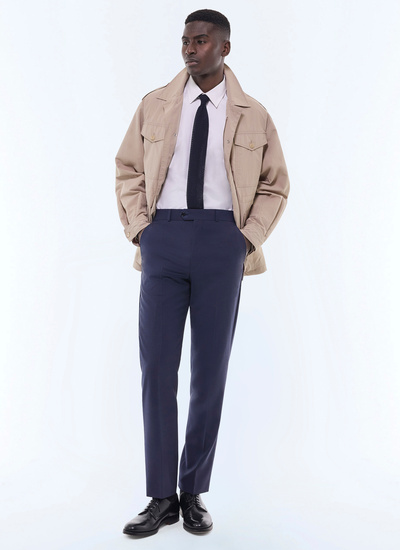 Men's beige parka Fursac - M3GILD-GM21-A008