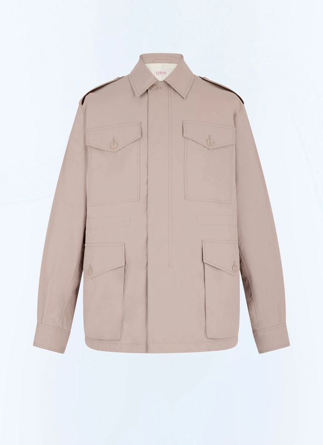 Men's beige parka Fursac - M3GILD-GM21-A008