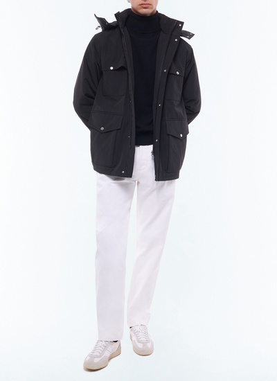 Men's black parka Fursac - M3ELAN-DM25-B020