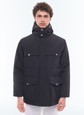 Quilted parka in technical fabric - M3ELAN-DM25-B020