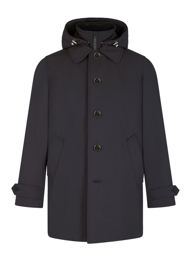 Men's grey technical water-repellent fabric parka Fursac - M3EFFA-EM42-B021