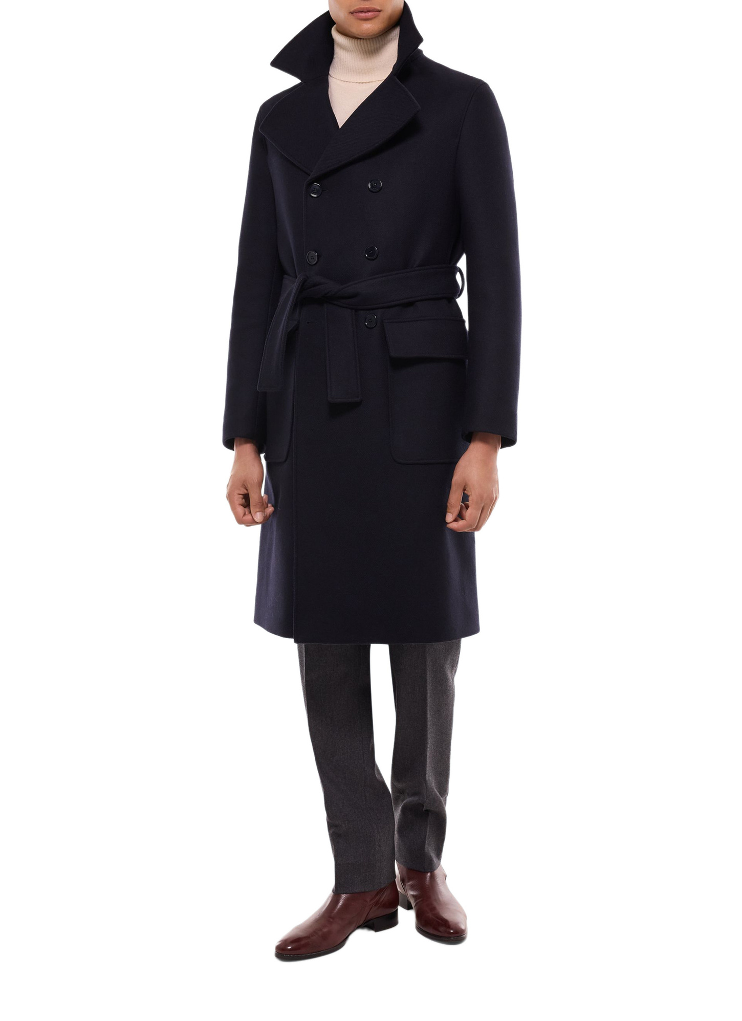 Men's charcoal grey parka Fursac - M3EFFA-EM42-B021