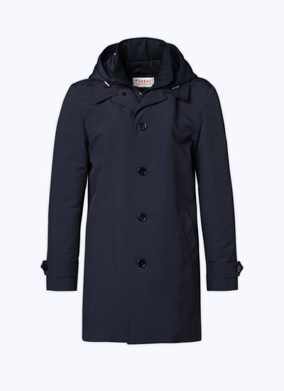 Men's navy blue parka Fursac - M3AFFA-A305-30