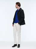 Navy blue technical canvas parka - M3AIRS-AM05-30