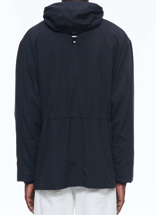 Men's navy blue parka Fursac - M3DARK-DM25-D030