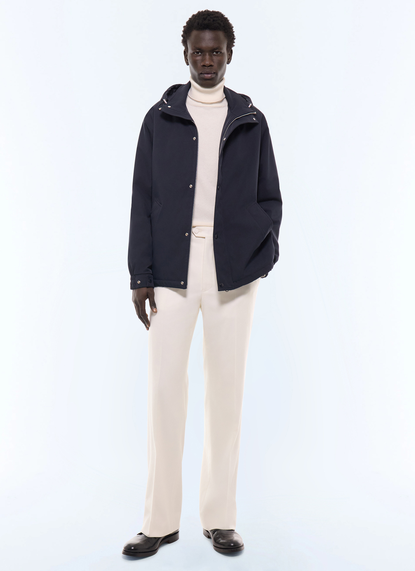Men's navy parka Fursac - M3LEFA-GM25-D030