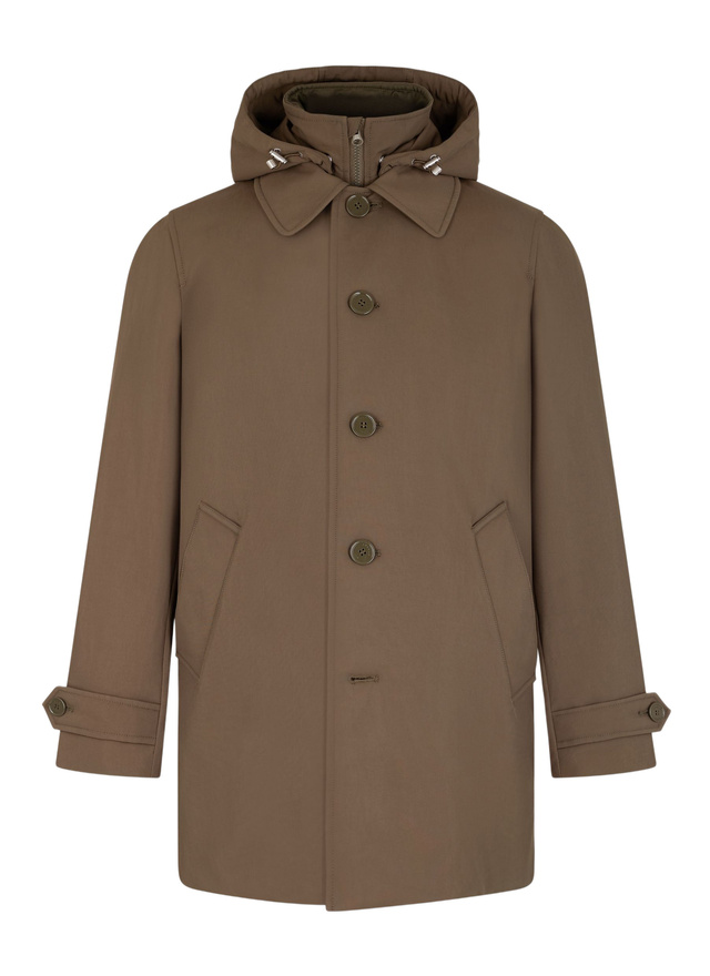 Men's olive green parka Fursac - M3EFFA-EM42-H015