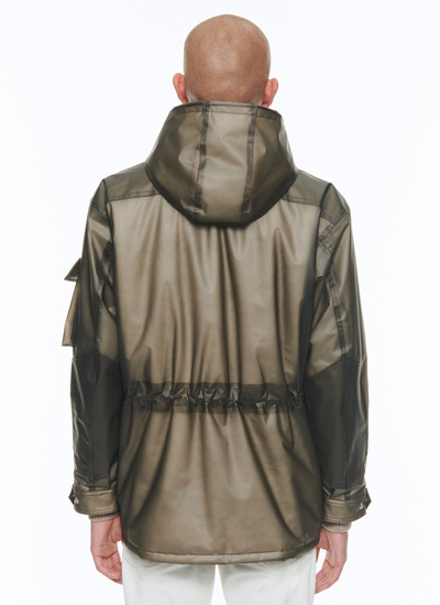 Men's technical fabric in waterproof resin parka Fursac - M3ARKA-CM11-B013