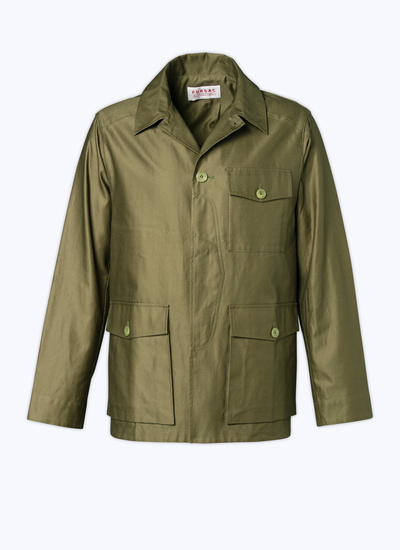 Men's olive green parka Fursac - M3BOMO-BM17-44