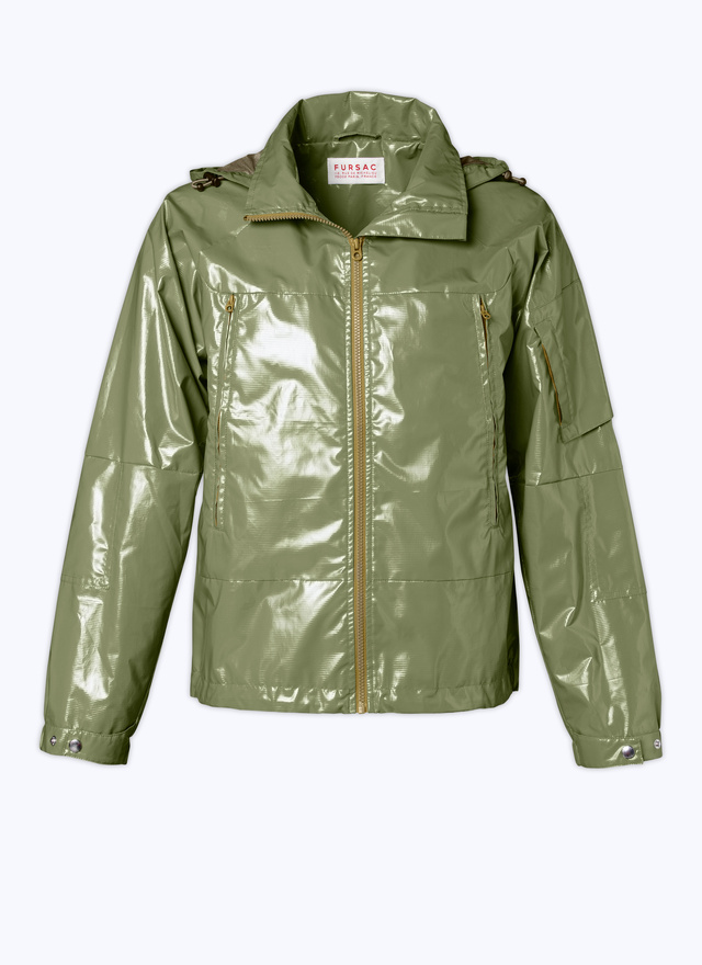 Men's sage green parka Fursac - 23EM3BOFT-BM29/44