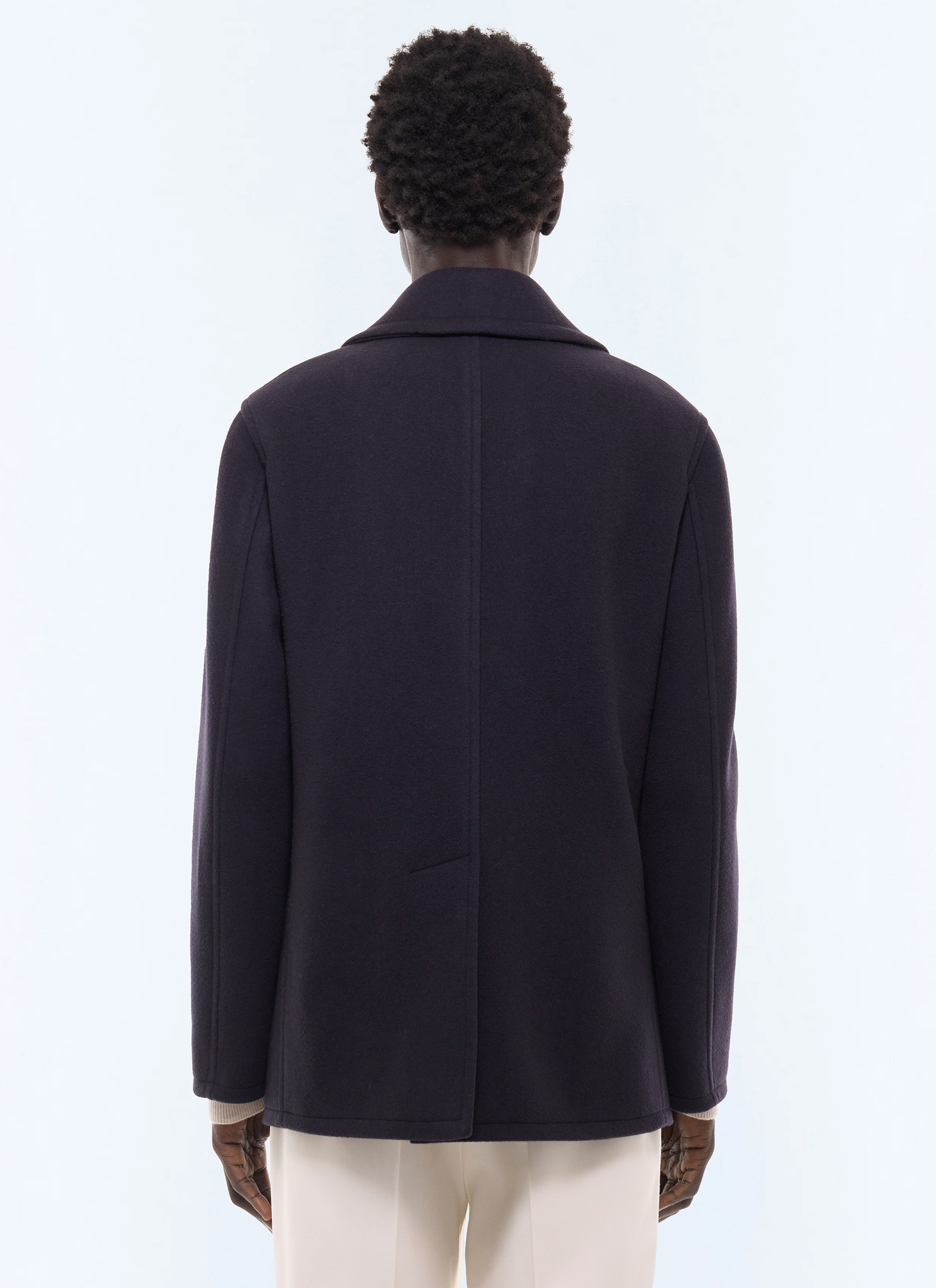 Men's main fabric: 70% virgin wool, 20% polyamide, 10% cashmerelining: 100% viscose pea coat Fursac - M3LBAN-LM01-D030
