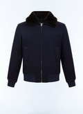 Shearling jacket with wool cloth collar - M3LAON-LM31-D031