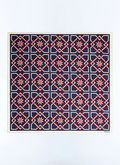Pochette en soie à motif géométrique - D1POCH-GR37-D030