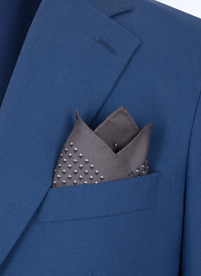 Men's pocket square Fursac - D1POCH-LR12-B021