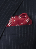 Silk pocket square with geometric print - D1POCH-AR14-71
