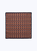 Silk pocket square with fancy print - 22HD1POCH-AR17/74