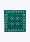 Silk pocket square with geometric print - D1POCH-AR14-41