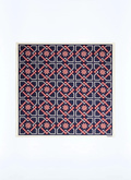 Silk pocket square with pattern - D1POCH-GR37-D030