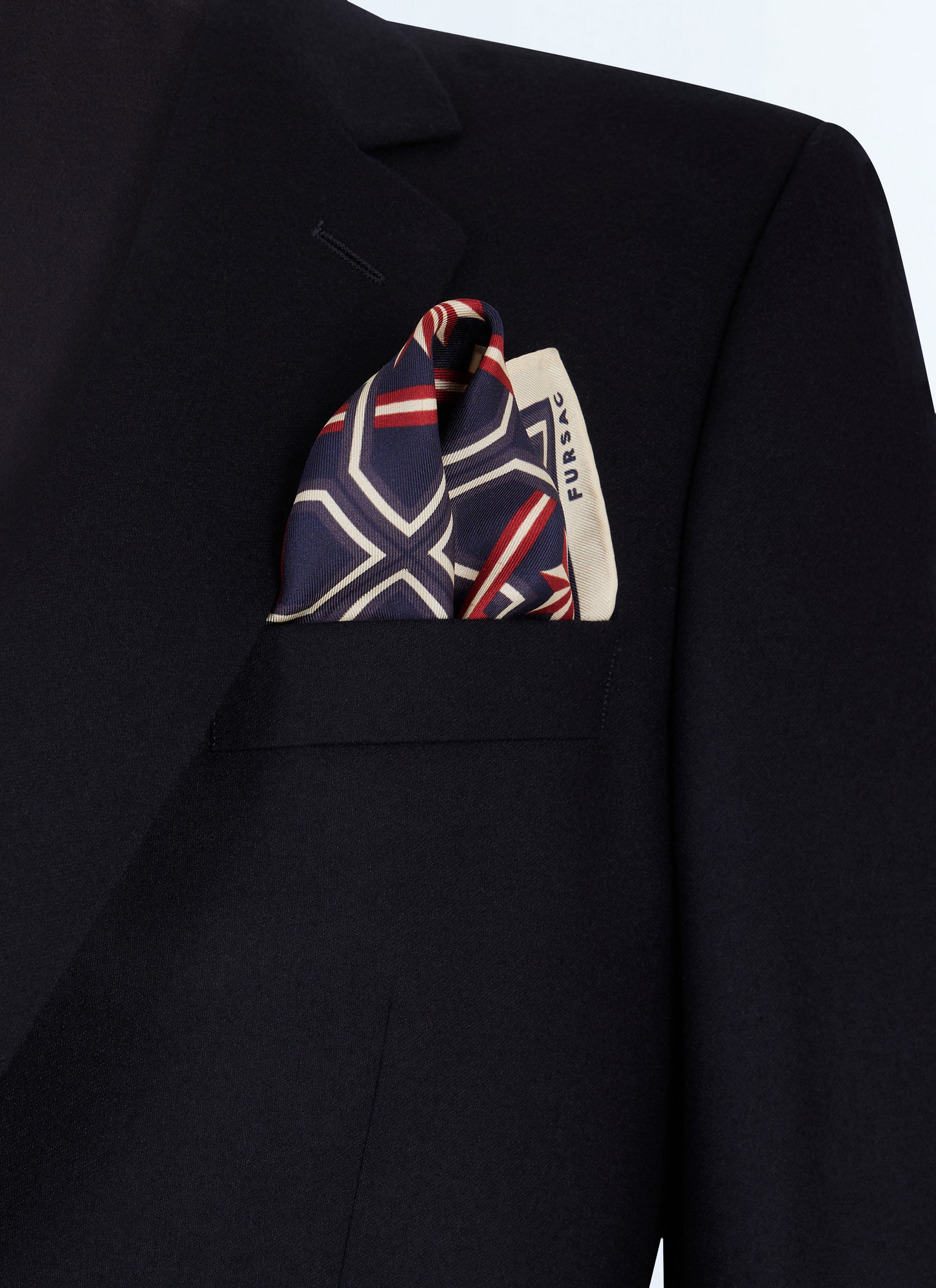 Men's pocket square Fursac - D1POCH-GR37-D030