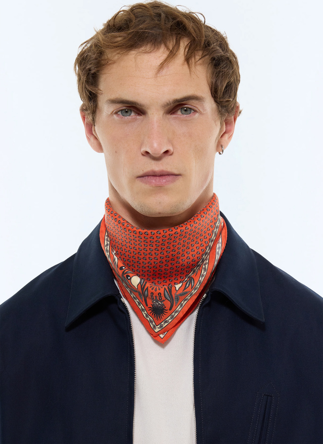 Men's pocket square Fursac - D1POCH-JR12-E014