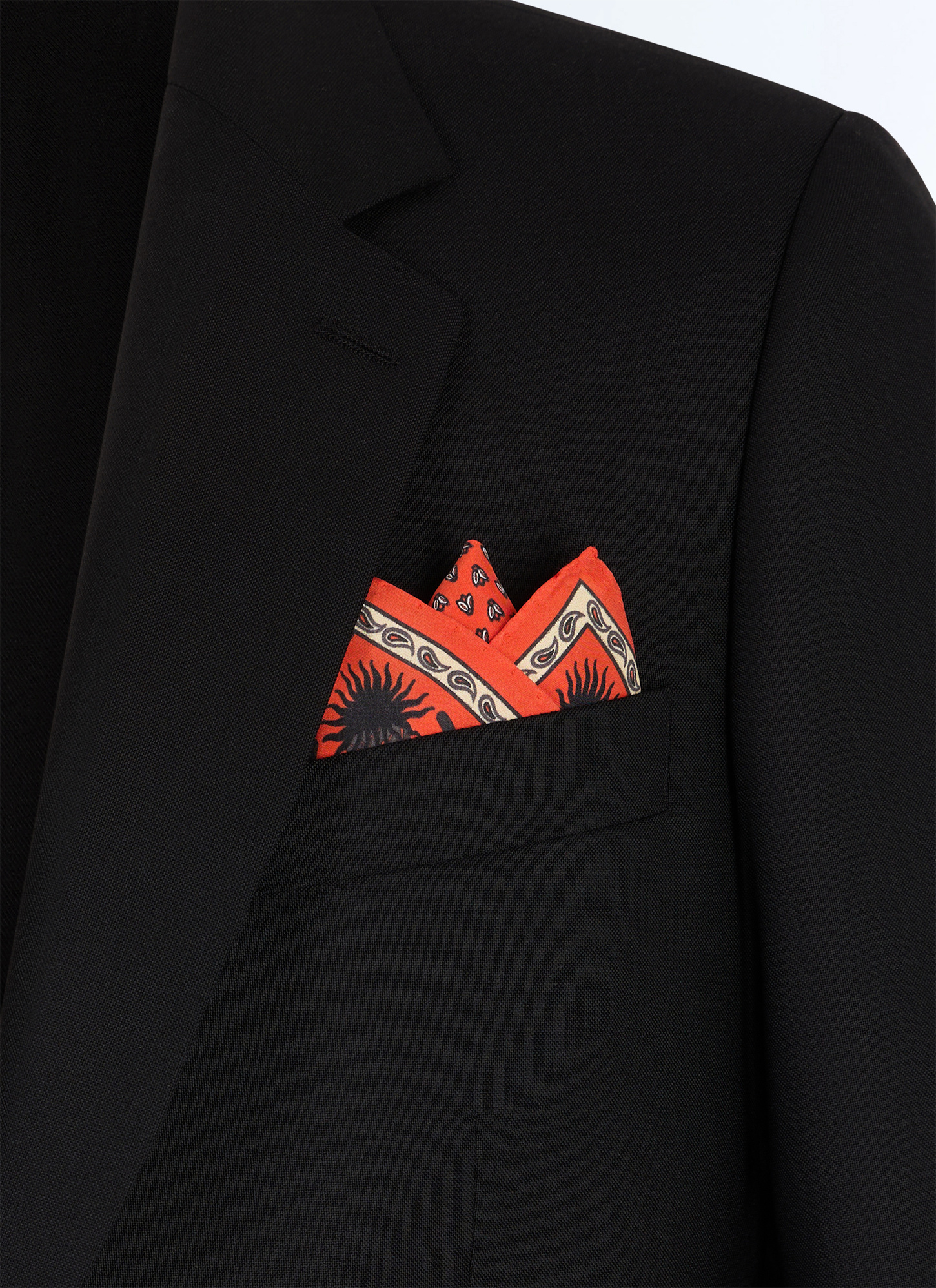 Men's pocket square Fursac - D1POCH-JR12-E014