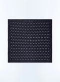 Polka dot silk twill pocket square - D1POCH-FR07-D030