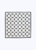 Dotted silk twill pocket square - D1POCH-BR01-02