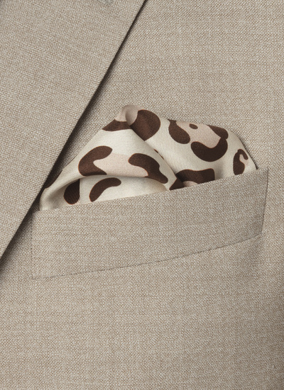Men's pocket square Fursac - D1POCH-BR25-13