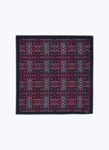 Printed silk twill pocket square - D1POCH-DR27-D030