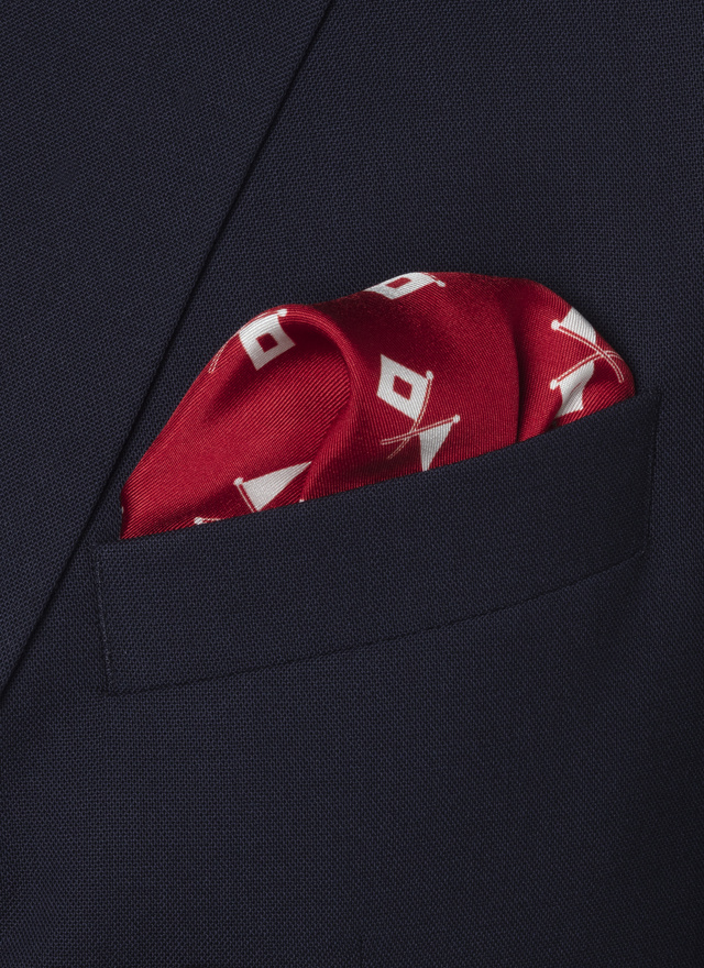 Men's pocket square Fursac - D1POCH-BR10-71