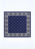 Printed silk and wool pocket square - D1POCH-ER26-D030