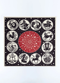 Printed silk and wool pocket square - D1POCH-GR35-D030