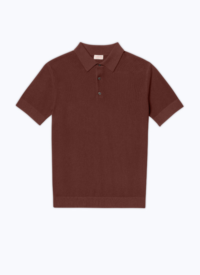 Polo homme coton et cachemire Fursac - A2PIRO-NA01-G005