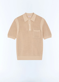 Polo maille ajourée en coton biologique - A2JOCO-JA11-A006