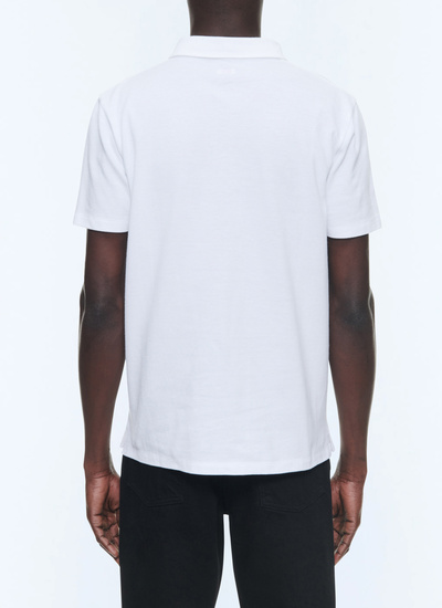 Polo blanc homme Fursac - J2DLUM-DJ22-A001