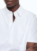 Polo blanc en jersey de coton - J2VLUM-BJ19-01