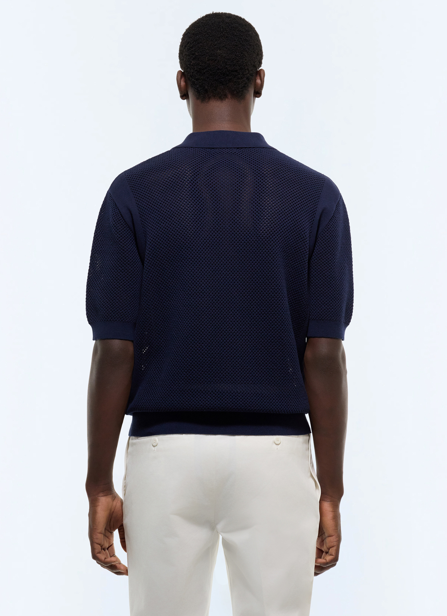 Polo homme maille fine de coton biologique Fursac - A2JISE-JA11-D030