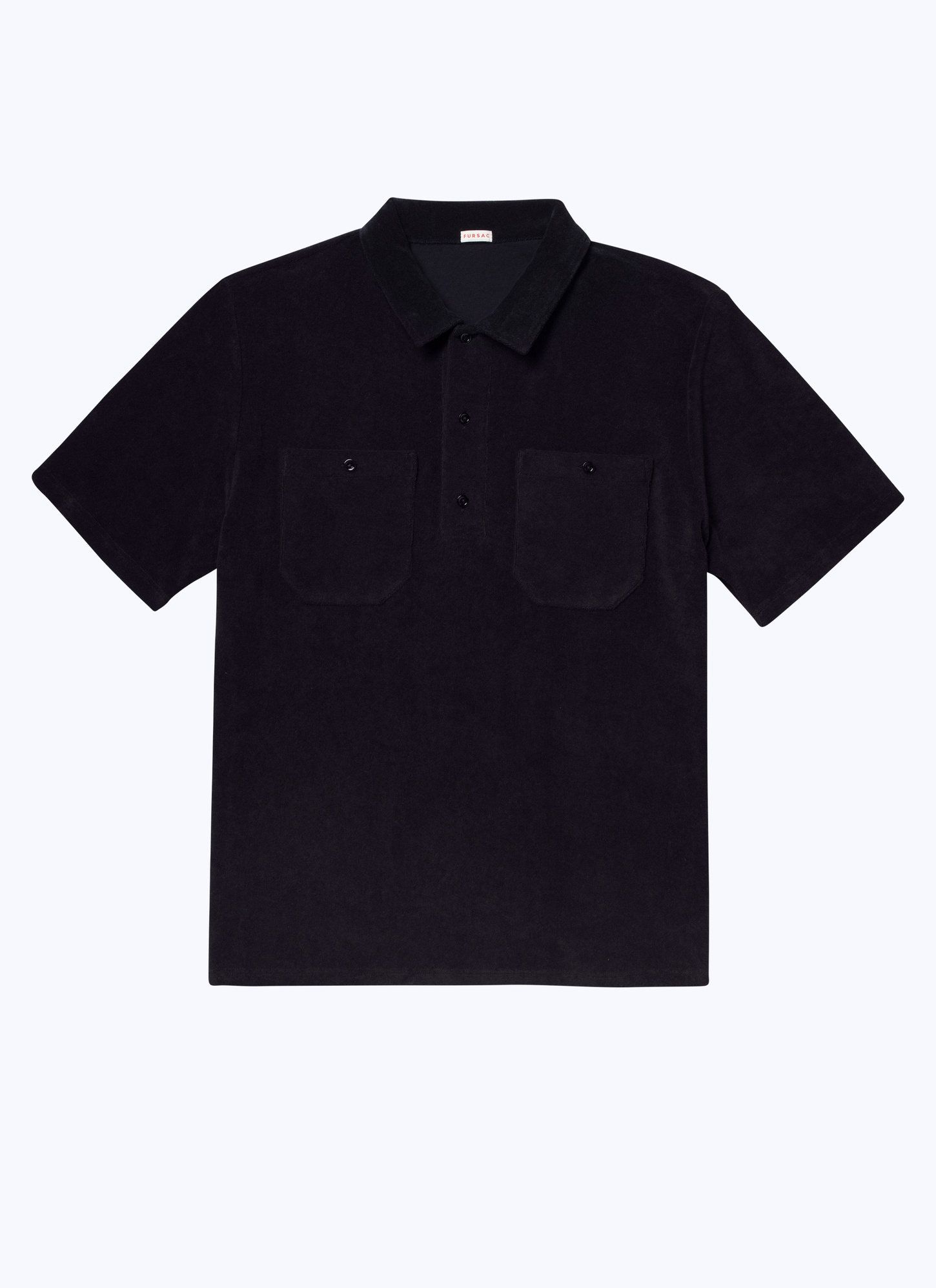 Polo bleu homme jersey de coton éponge Fursac - J2BEOM-BJ17-30