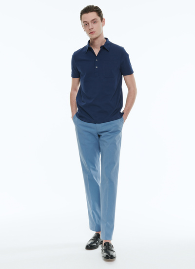 Polo bleu marine homme Fursac - J2VLUM-BJ19-30