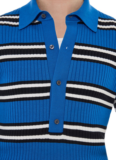 Polo bleu homme Fursac - A2FUNK-FA11-D035