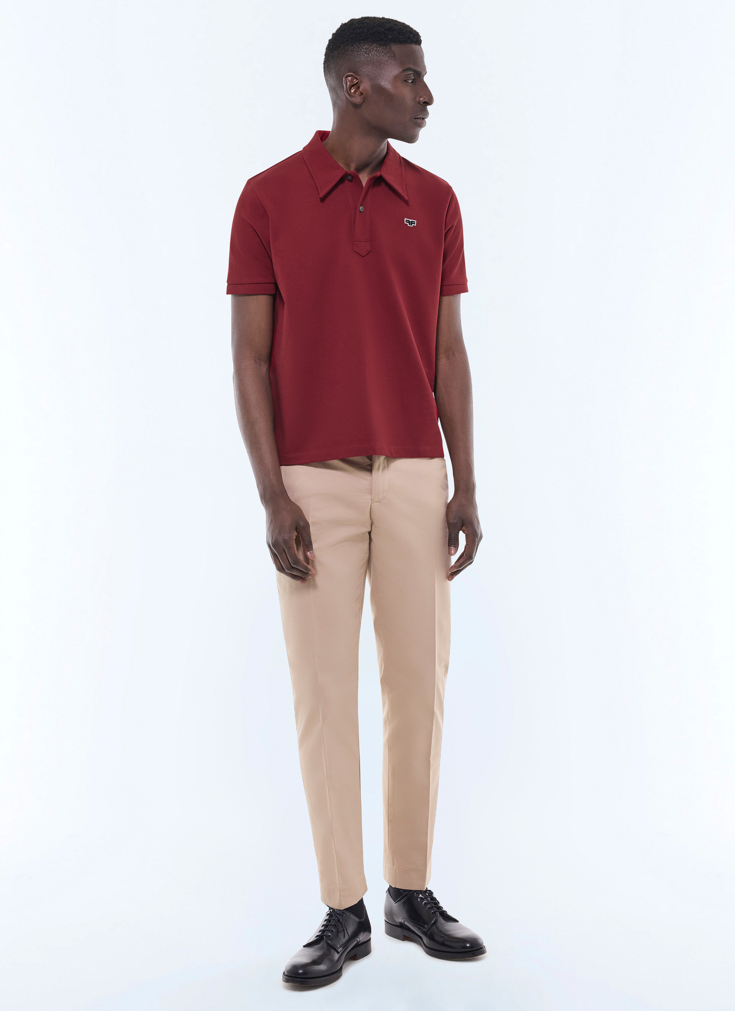 Polo bordeaux homme Fursac - J2GLUM-FJ22-C014